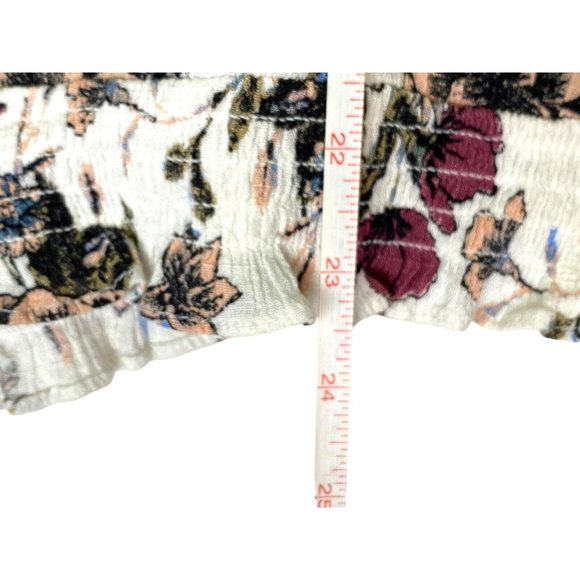 American Rag Bohemian‎ Floral Multicolor Top Shirt Blouse Lace Size M - Picture 3 of 6